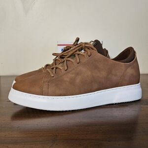 Samuel Hubbard Flight Casual Sneaker Tan Leather 3120 Men's 9 Wide Worn Once